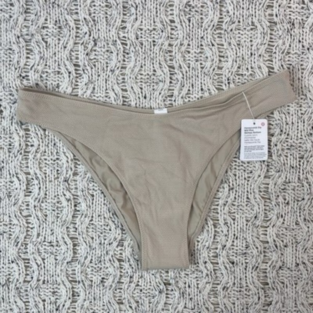 Lululemon Honeycomb Dip Mid Rise Skimpy Bottom Swim Bikini Womens XL Lined NEW